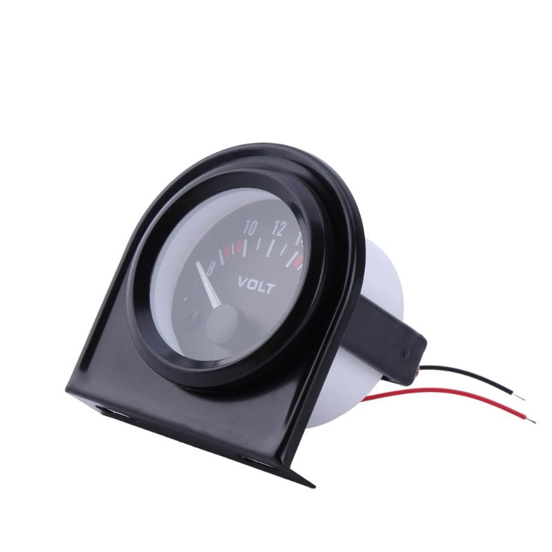 12V Car Universal Voltmeter, Voltage Gauges, Universal Voltage Meter,52mm/2inch Voltage Meter Gauges 8-16V