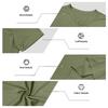 Men’s Short Sleeve Henley Shirt with Button Placket Casual Slim Fit Athletic Basic Solid Crew Neck Tee for Everyday Wear