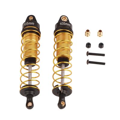 2 Sets RC Shock Absorber Oil Adjustable Alloy Aluminum Shock for 110 RC Car Springs Shocks Set