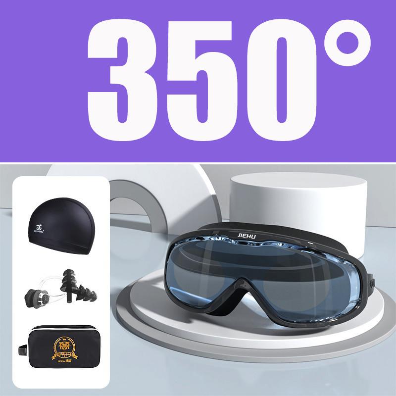 Myopie-Verschreibung -1,5 ~ -8,0 Grad Wasserdichte Anti-Beschlag-Silikon-Schwimmbrille mit Ohrstöpseln