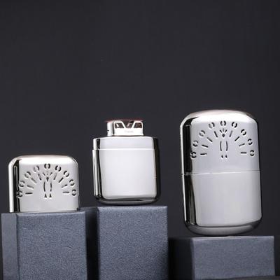 Zinc Alloy Fuel Hand Warmer Reusable Constant Temperature Pocket Hand Warmer Ultralight Vintage Handy Hand Heater Outdoor