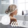 100/200pcs Transparent Disposable Shower Caps Comfortable Waterproof Large Shower Caps Solid Disposable Plastic Hair Caps