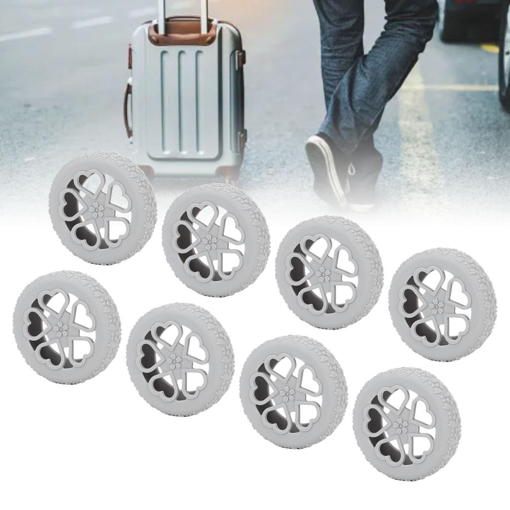 8pcs Luggage Wheel Covers Wr Proof Suitcase Wheel Covers Ors for 5-6cm Diameter