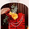 Three-Dimensional Double Happiness Wedding Floral Art Decoration Set for Rooms and Tables