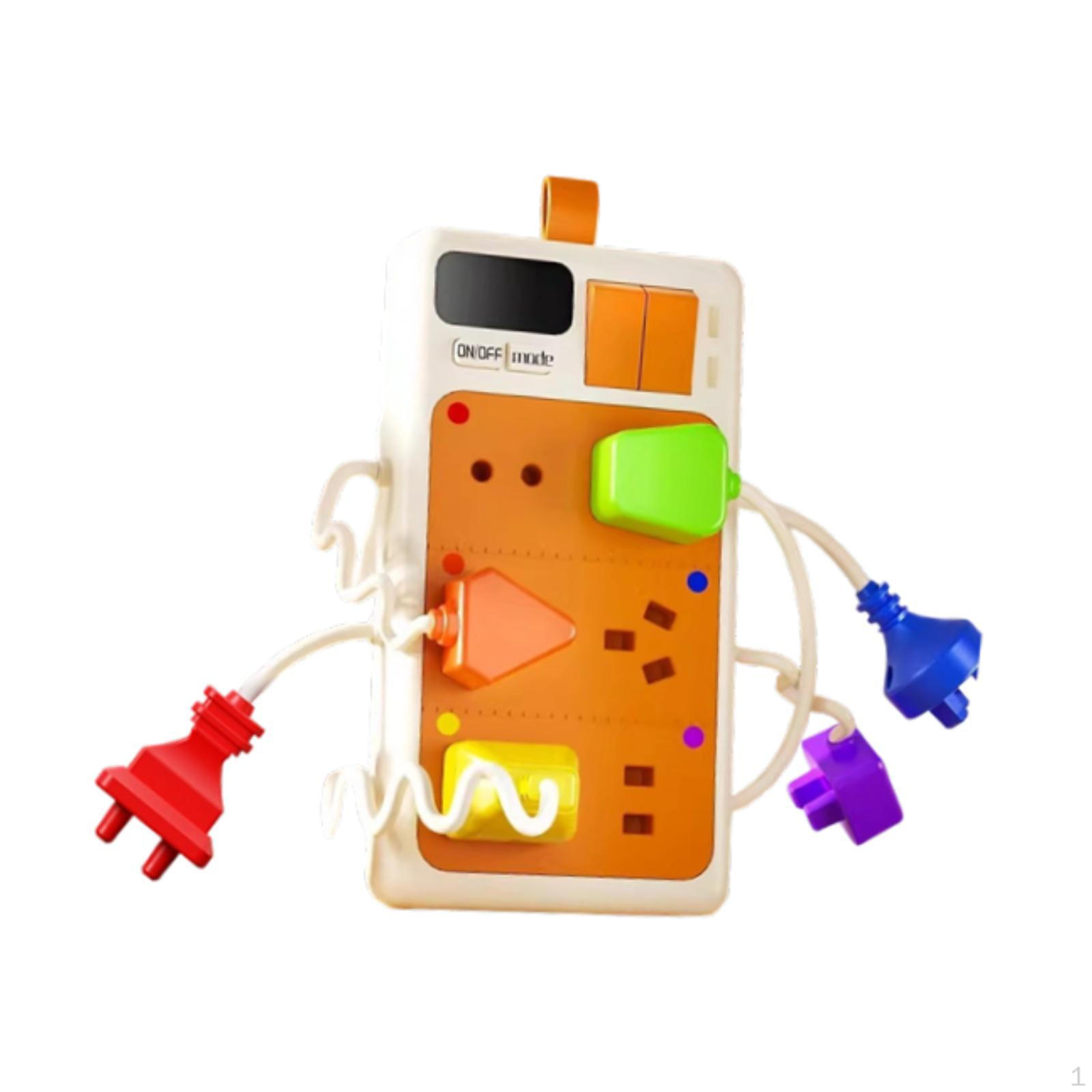 

Sensory Plug Outlet Preschool Learning Gift Lightweight Hand Eye Coordination Power Strip