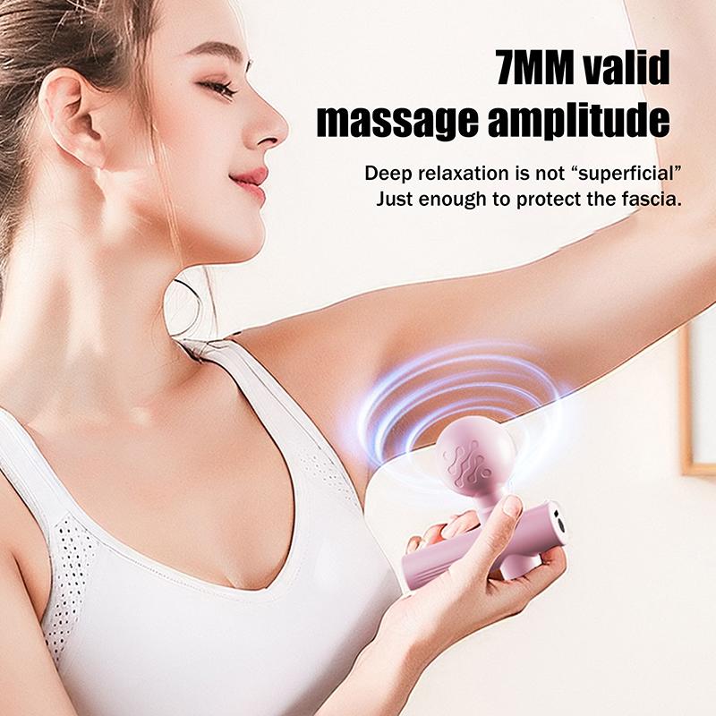 Mini Fascia Tool Vibrating Fast Rechargeable Dual Head Both Portable Muscle Relaxation Full Body Universal Massage Artifact
