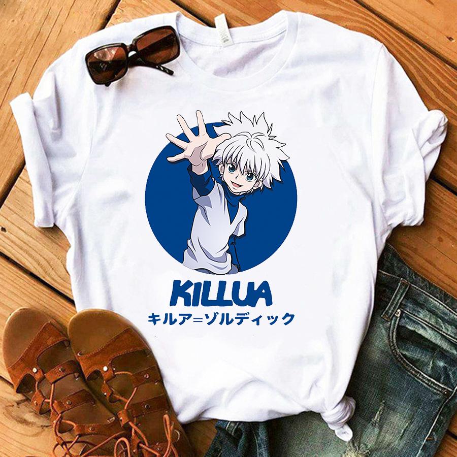 Hunter X Tričko Hunter Hisoka Morow Hxh Ženy Kreslené tričko Harajuku 90S Dámské letní oblečení s krátkým rukávem