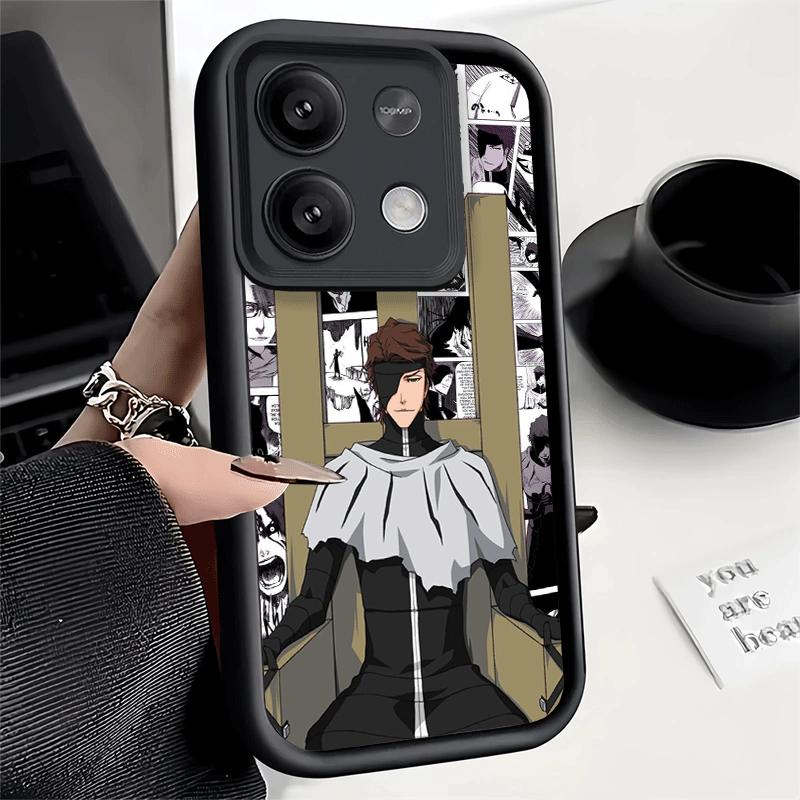 Phone Case for Xiaomi Redmi Note 15 14 13 Pro Plus Bleach Aizen Sousuke Shell 12S 11 11S 11T 5G 14S Soft Silicone Funda