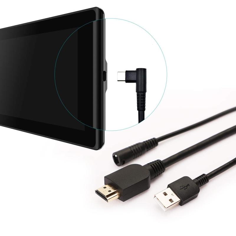 3 IN 1 Data Sync Cable  Cord forKamvas Pro 12 KamvasPro 13 KamvasPro 16 Drawing Tablet Monitor Cable