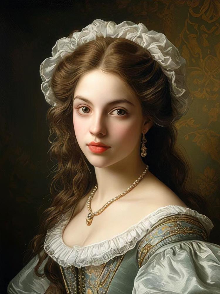 New Diamond Mosaic European Girls Portrait 5d Diamond Painting Full Square/Round Oil Painting Character Embroidery Decor Gift