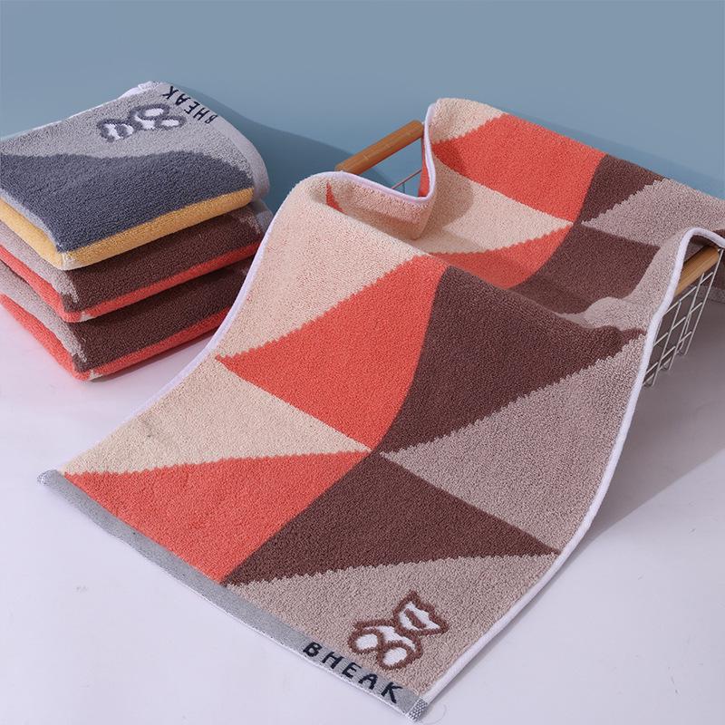 Jacquard Yarn-Dyed Cotton Face Towel - Thick, 35x75cm Wedding Favor