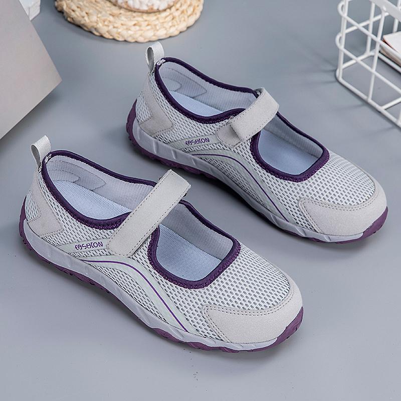 Mesh Breathable Walking Shoes for Women Breathable and Non Slip Casual Fitness Shoes 2026 Comfortable and Lightweight Flat Shoes
