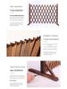 Retractable Outdoor Garden Fence: Anti-Corrosion Wood Railing & Trellis for Courtyards and Balconies