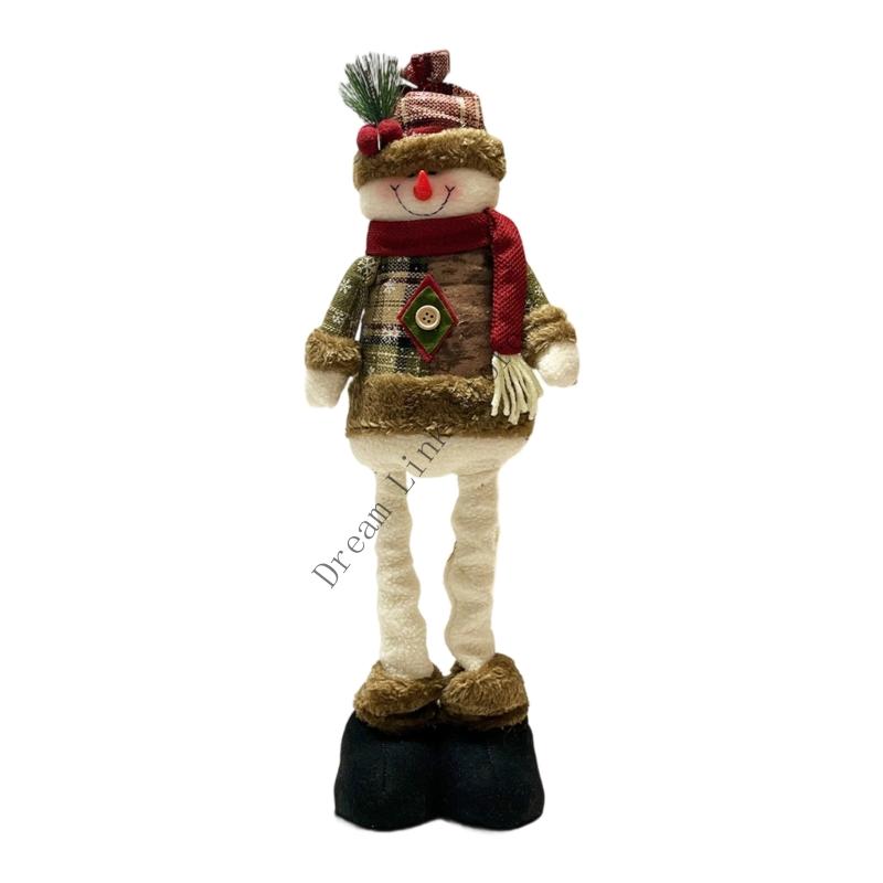 Q1FD Stretchable Christmas Plush Ornament Materials For Indoor Decoration