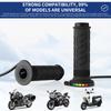LED Heated Handle Grips with Memory Feature Universal Motorcycle Electric Bike Overheat Protection Warmer Handle Grip