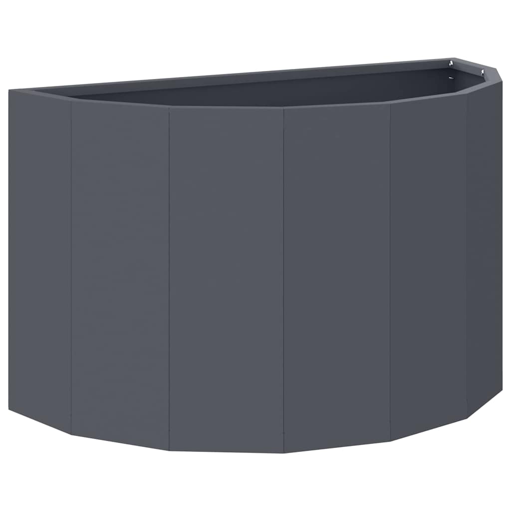 Planter Anthracite 60 X 30 X 35 Cm Steel