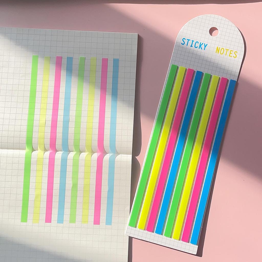 Morandi Translucent PET Index Stickers - Vanilla Autumn Series, Writable Sticky Notes & Markers