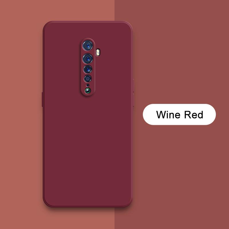 Square Liquid Silicone Case for OPPO Reno Ace 2 Reno2 2Z 2F Z F Ace2 Lens Protective Shockproof Soft Phone Cover RenoAce Reno2Z