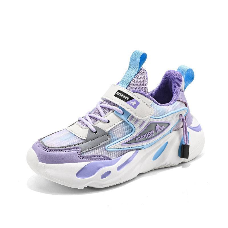 Girls' 2024 Autumn Non-Slip Leather Running Shoes - Soft Sole, Versatile, for Medium and Large Children