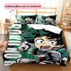 My Hero Academia Karaktärslakan & Kuddfodral, MHA Fläkt Sovrum Sängkläder, Perfekt Gåva.chl