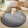 Outdoor Rug ARAKIL Grey Ø160 Cm PP