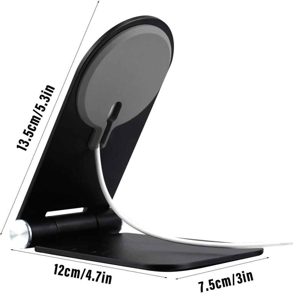 Foldable Aluminum Wireless Charger Stand for Apple MagSafe