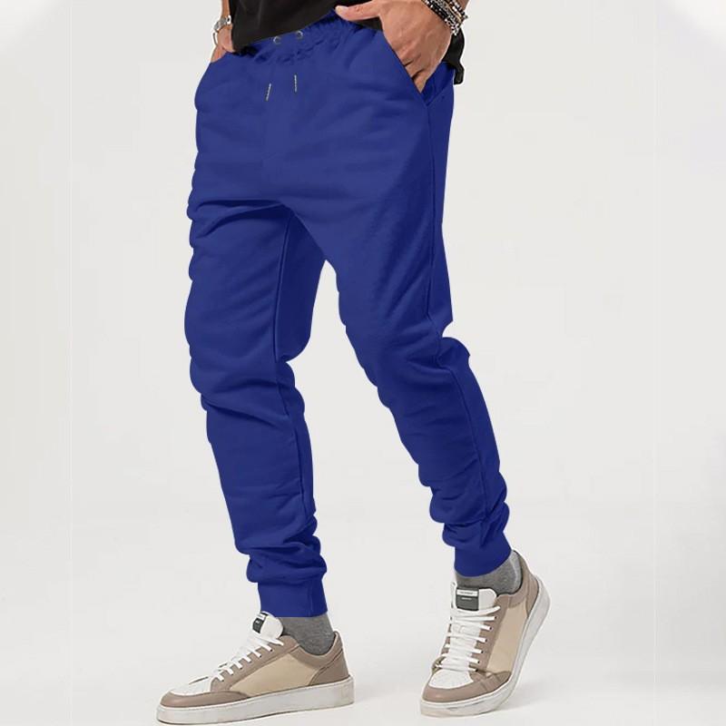 

Мужские повседневные брюки Универсальные свободные уличные спортивные повседневные брюки M синий