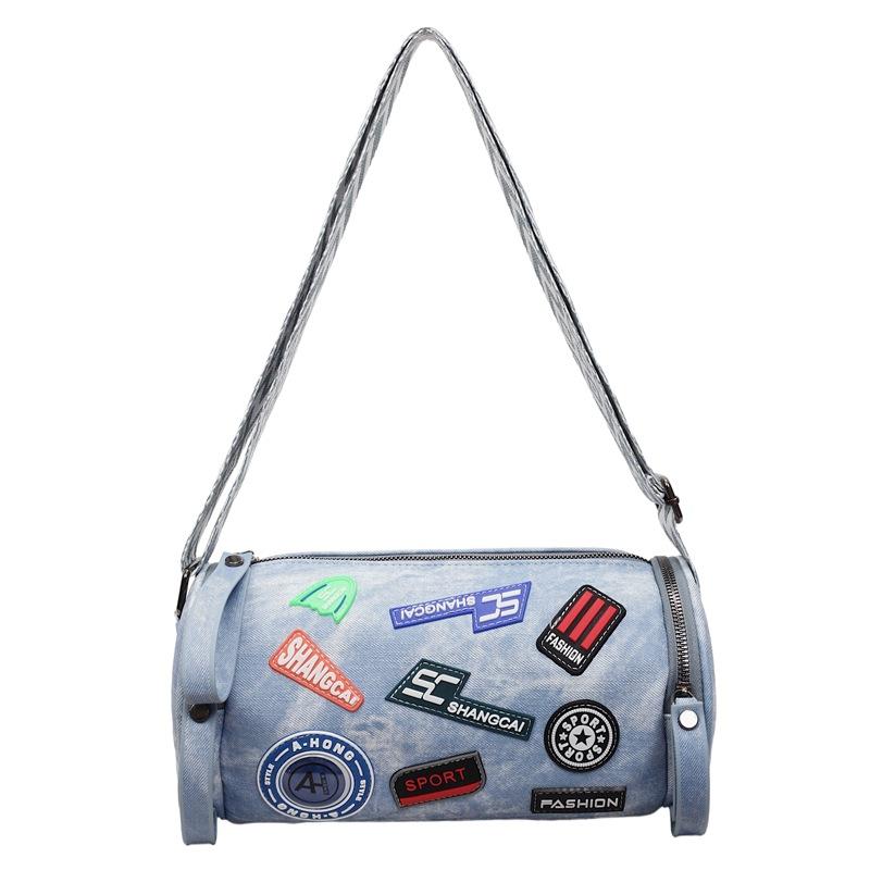 Shoulder Bag Women's Crossbody Bag Shopping Mobile Phone Bag Cylinder Bag