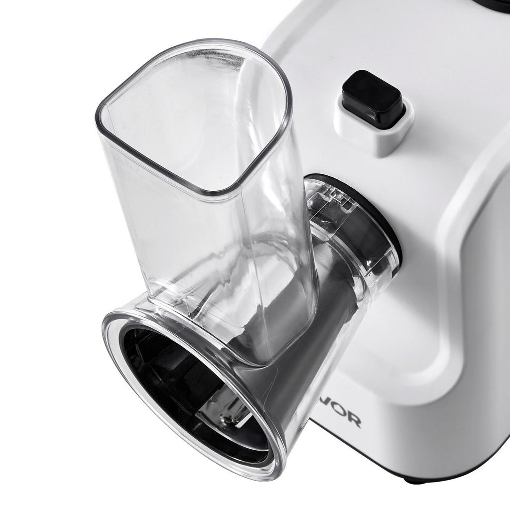 Electric Cheese Grater Salad Maker, 200W Salad Shooter, Electric Vegetable Slicer Shredder Chopper for Fruits with 5 Attachments, Stainless Steel Food