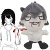 Game Jeff the Killer Plush Toys Cartoon Jeffrey Woods Stuffed Dolls Plushie Figure Decoration Peluche Pillow Kid Christmas Gifts