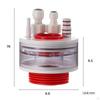 Versatile Kitchen Sink Drain Connector - Easy Installation for Multiple Ports