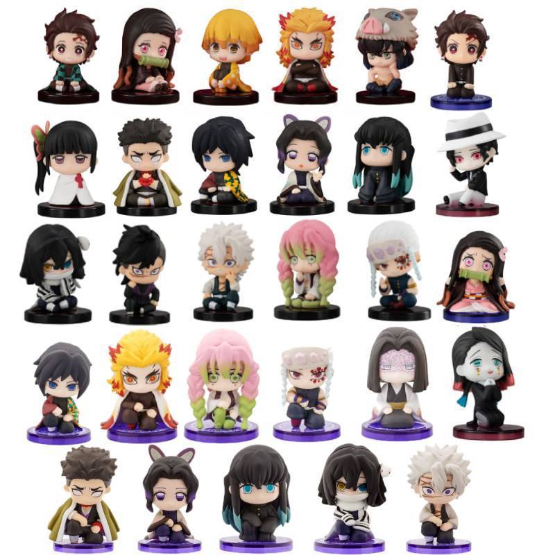 Demon Slayer Pvc Figure Set With Articulated Joints For Collectors And Fans