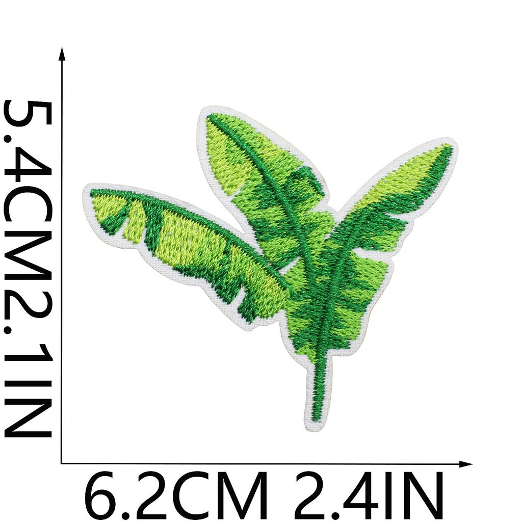 Cabin Embroidery Cloth Sticker Hawaii Travel Decoration Patch Sticker Yay Tree Pineapple Computer Embroidery Patch Flamingo