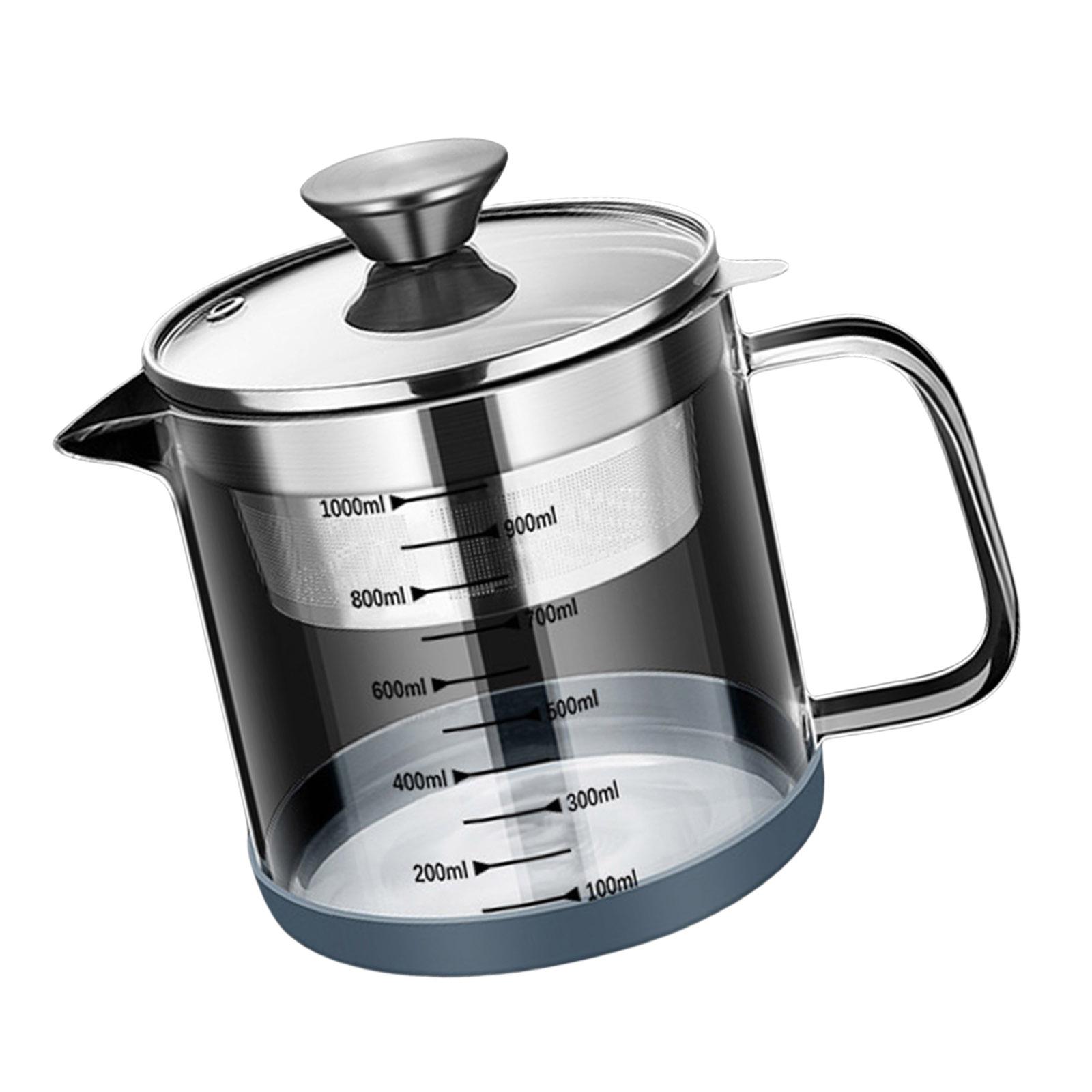 

Практичный фильтр-контейнер для чая из нержавеющей стали объемом 1 л, ситечко для соевого молока, сока и чая с мелкоячеистым фильтром A