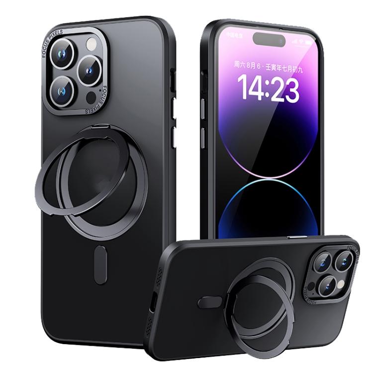 For iPhone 14 Pro 360 Rotating MagSafe Magnetic Skin Feel Phone Case