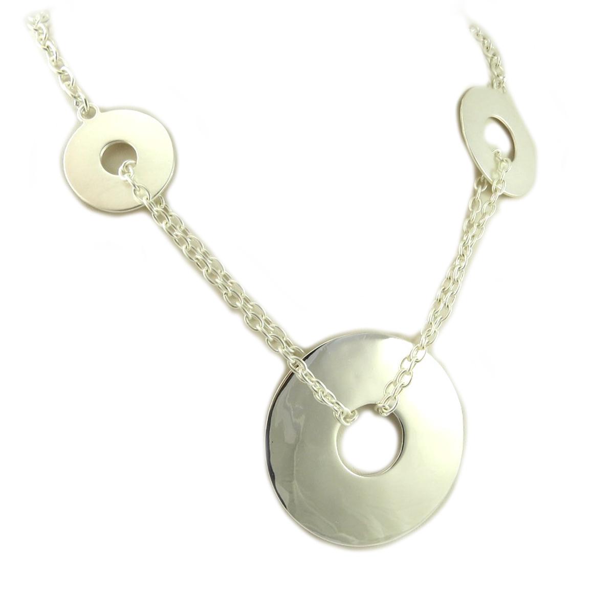 

Dolce Vita [Q7833] - Collier Créateur Cléopatra argenté - 5. 5 cm