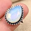 Milky Opal Gemstone Håndlaget 925 Sterling Sølv Ringsmykker til Thanksgiving