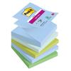 Note adezive - Post-it - Z-Notes culori Oasis - 76 x 76 mm - Set de 10 - Super Adezive