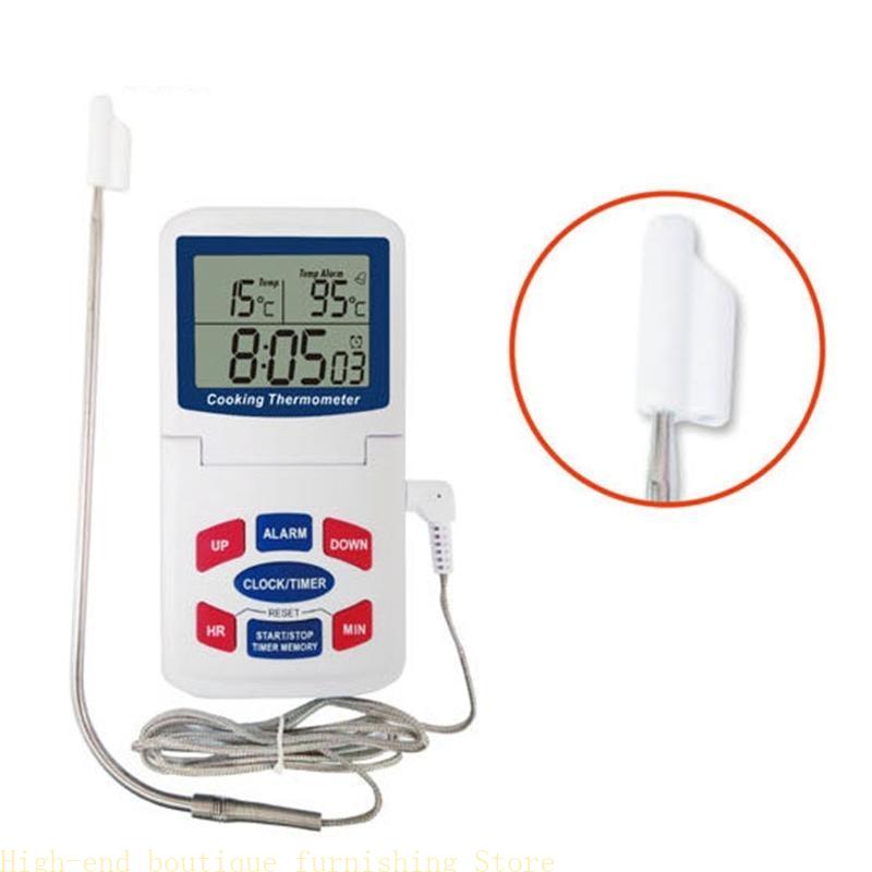 

Цифровий термометр для духовки для приготування на грилі, складаний таймер, кухонні термометри для домашньої кухні, вимірювач для гриля, коптильні China Mainland