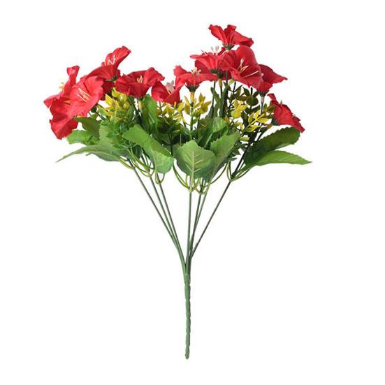 Baby s Breath Green Artificial Branch 32  Fake Long Stem Gypsophila Flowers with Leaves for DIY Floral Arrangements Wedding Bouquets Farmhouse красный