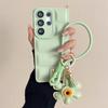 Down Jacket Sunflower Wrist Strap Phone Case for Samsung Galaxy S26 Ultra S25 S24 FE S23 S22 Plus A07 A17 A56 A36 A26 A17 Cover