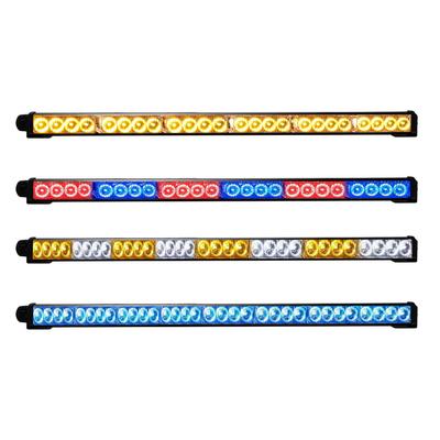 25 Inch LED Traffic Advisor Emergency Strobe Light Bar 24LED 14 Flash Patterns Safety Warning