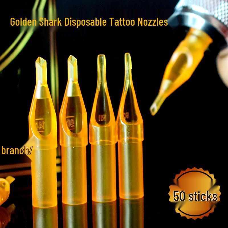 Leiming Golden Shark Transparent Tattoo Needle Tips – Disposable Tattoo Supplies