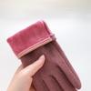Autumn and Winter German Velvet Gloves for Men and Women Rabbit Velvet Plus Velvet Thickened Cold-proof Outdoor Driving Touch Screen Warm Gloves