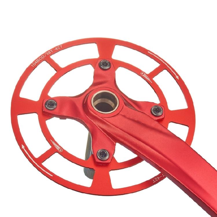Aluminum Alloy Single Speed Chainring Guard for Bicycles Crankset Protections Crank Protector Bicycles Chainring Cover