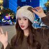 Knitted Bear Wool Blend Winter Hat With Warmth For Girls And Teens