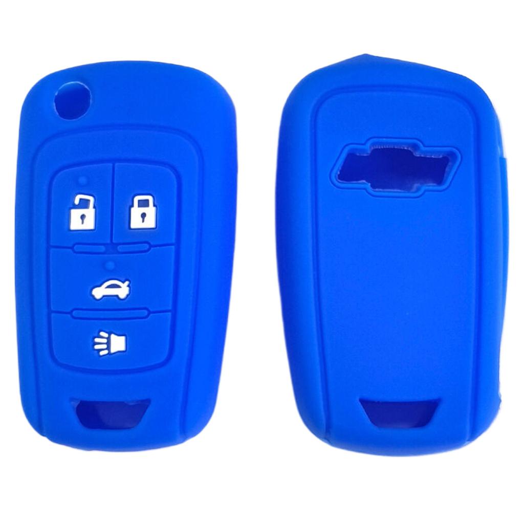 Suitable for 4-key Chevrolet Sail folding silicone key case Cruze LeFeng RV car key case hollow style key cover keychain