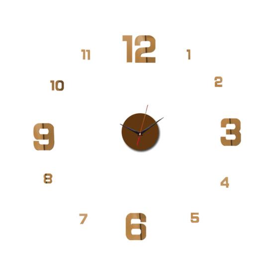 Wall Clock Frameless Home Decoration Acrylic Mirror Stickers 3D Digital Hanging Clock Modern Art Decal for Living Room