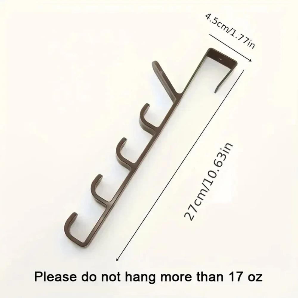 Bedroom Door Hanger Clothes Hanging Rack Over The Door Plastic Home Storage Organization Hooks, Purse Holder for Bags Rails