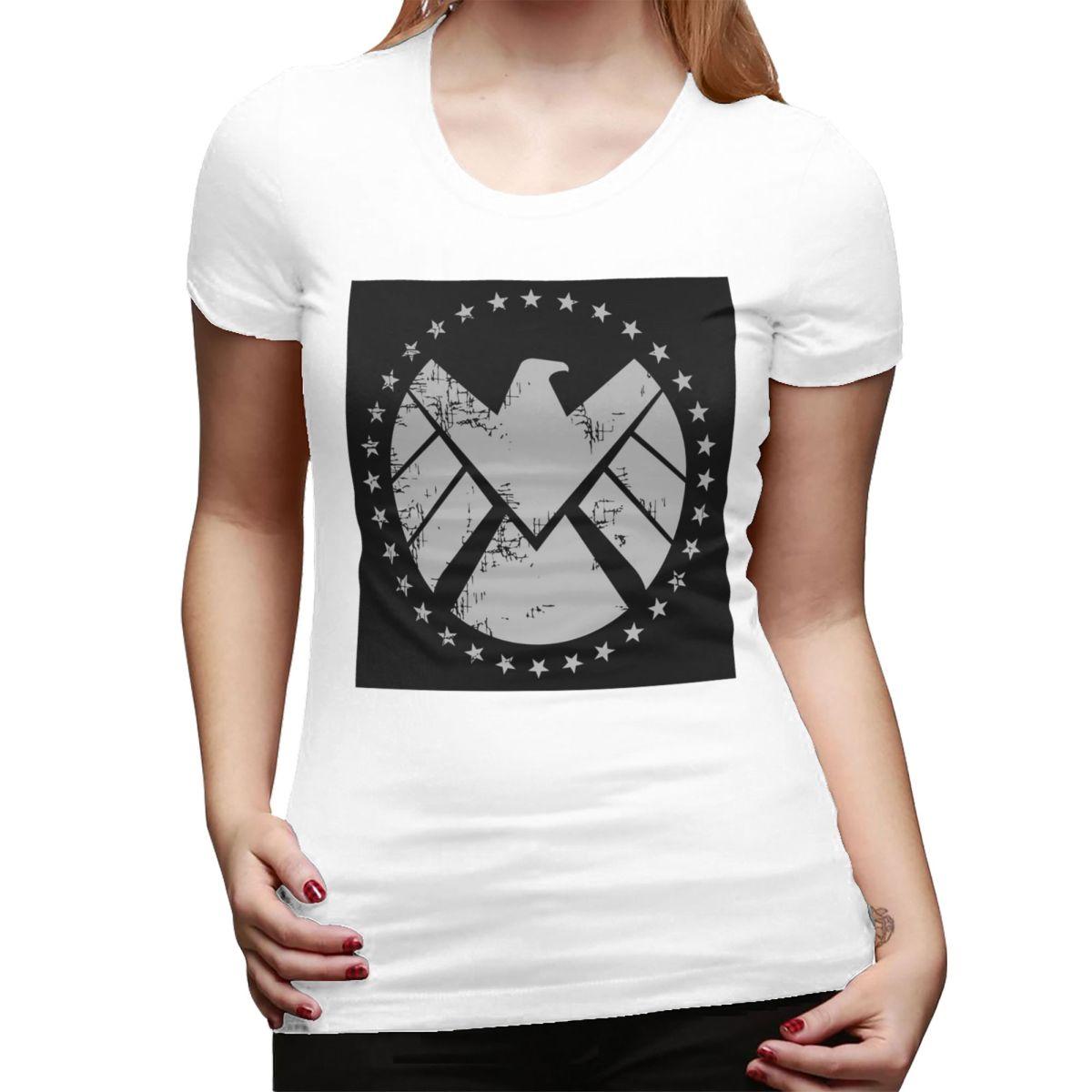 

Shield Agent Training TShirt for Women ONeck Streetwear T Shirts Womens Tees Short Summer Clothes Tops S